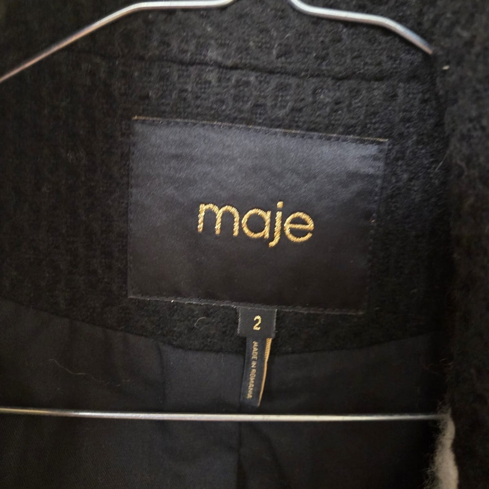 Maje Black Multicolor Patterned Jacket - image 4